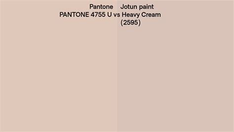 Pantone 4755 U Vs Jotun Paint Heavy Cream 2595 Side By Side Comparison