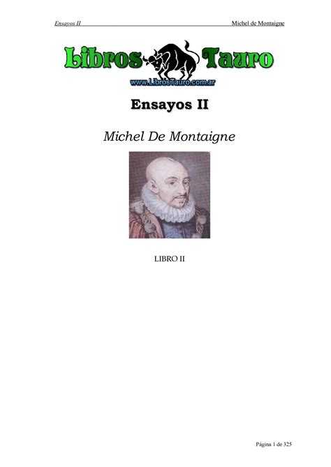 Calaméo Montaigne Michel De Ensayos 2