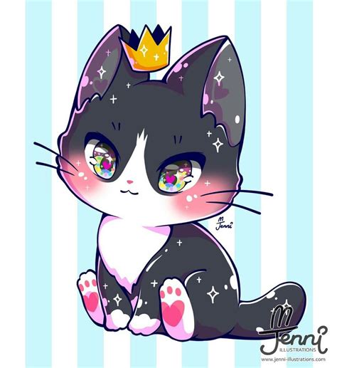 Kawaii Anime Chibi Adorable Cat Cute Drawings