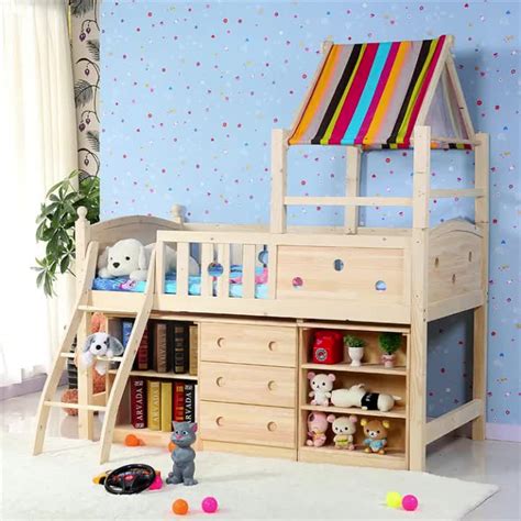 Check spelling or type a new query. Semi-high Bed Solid Wood Cabinet Cabin Bed Stair Boy Girl ...