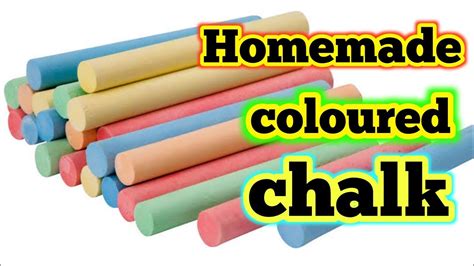 Diy Homemade Coloured Chalkhow To Make Chalk At Homediy Chalk