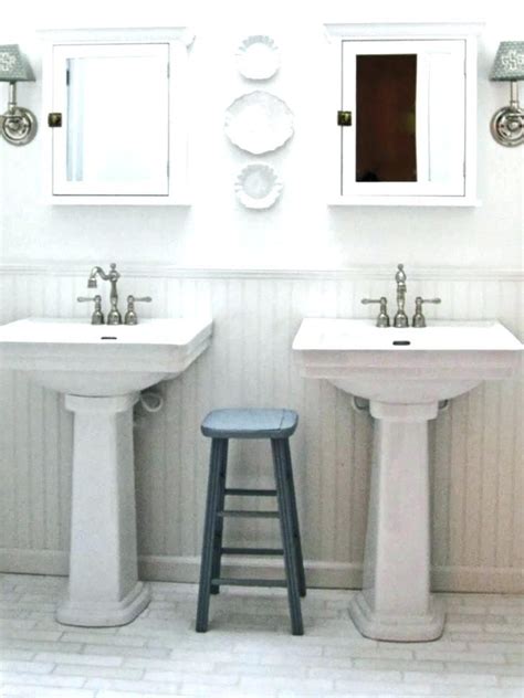 Double Pedestal Sink Bathroom