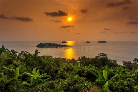 Islands In The Sunset Stock Photo Image Of Evening Islands 30245062