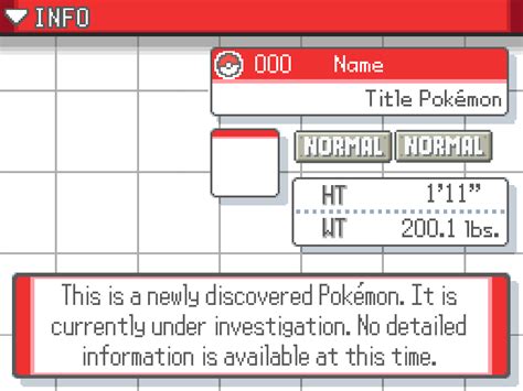 Made A Pokedex Entry Template From The Hgss Pokedex Feel Free To Use If You Like Links