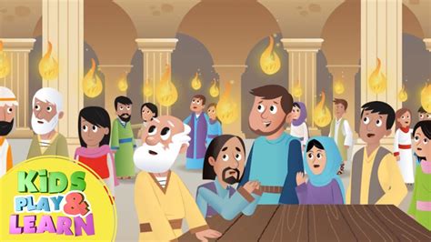 The Holy Spirit Comes Pentecost Bible Story For Kids And Children