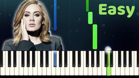 Adele Someone Like You Easy Piano Tutorial With Sheet Music Youtube
