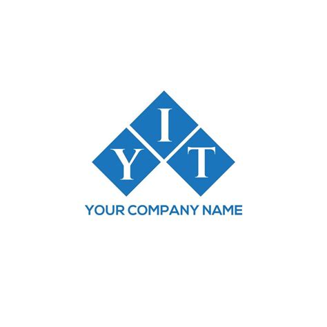 Yit Letter Logo Design On White Background Yit Creative Initials