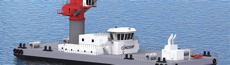 Crane Barge Combination