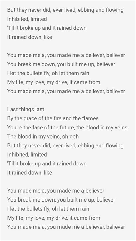 Believer Just Lyrics Imagine Dragons Apk For Android Download