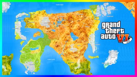 Gta 6 concept map (self.gta). Ross on Twitter: "GTA 6's Map Size Will Be The BIGGEST ...