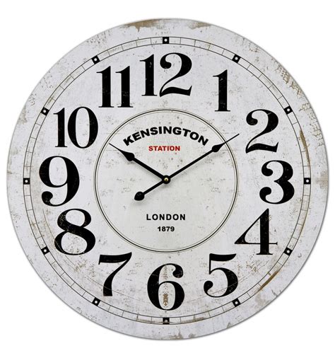 60cm Large Wall Clock Kensington Station