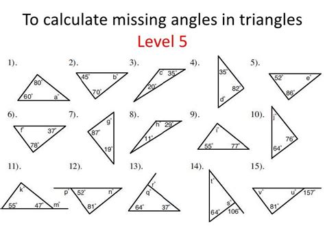 Finding Missing Angles Worksheet Answers Worksheet