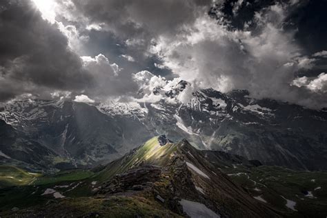 Clouds Over The Mountains Hd Wallpaper Background Image 2048x1367