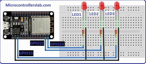 Esp32 Led Schematic