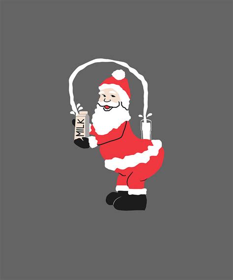 Sexy Santa Internet Santa Squirting Milk Design For Christmas Digital