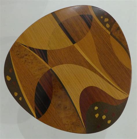 Erno Fabry Nest Of Tables With Exotic Wood Inlay At 1stdibs