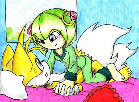 (gif) tails and cosmo kiss by amazingangus76 on deviantart. tails y cosmo XD | Sonic and shadow, Sonic funny, Sonic art