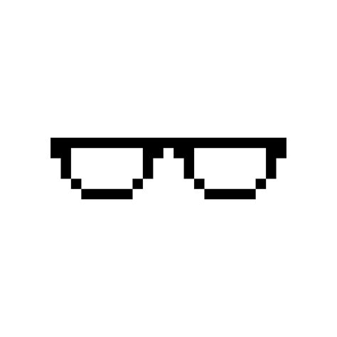 Glasses Pixel Art Icon Isolated On White Background 8547025 Vector Art At Vecteezy