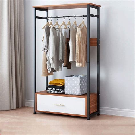Keep your closet neat and organized with a closet organizer. Freestanding Closet Organizer Garment Rack Clothes Hanger ...