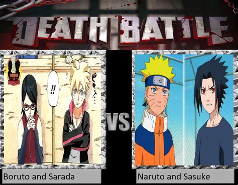 Boruto And Sarada Vs Naruto And Sasuke By Keyblademagicdan On Deviantart