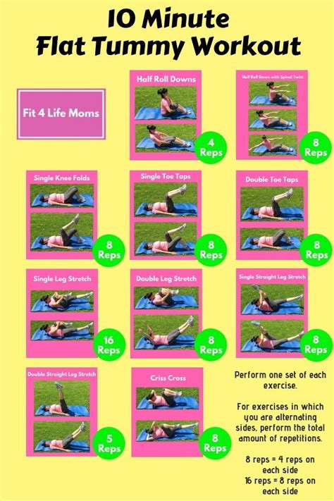 How To Flatten Your Tummy In Less Than 10 Minutes A Day Flat Tummy