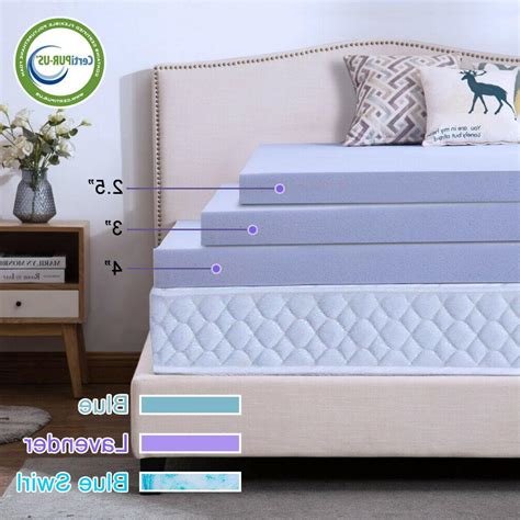Buy 4 inch mattress toppers and get the best deals at the lowest prices on ebay! 2.5''/3''/4'' Comfort Gel Memory Foam Mattress Topper Dot-