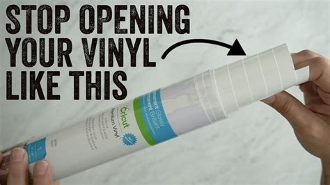 Stop Opening Cricut Premium Permanent Vinyl Like This And Watch This
