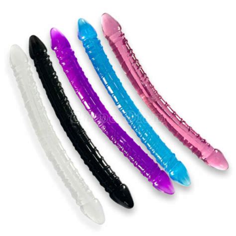 Jelly Dong Double Head Dildo Dual Ended Penis G Spot Massager Lesbian Sex Toys X EBay