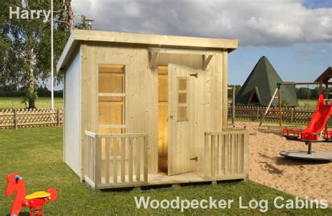 Netting can also be used to protect trees. Kids Playhouse - HARRY | Woodpecker Log Cabins