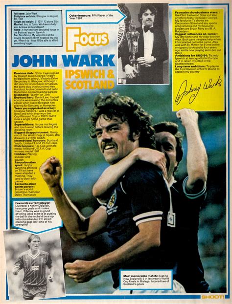 Liverpool Career Stats For John Wark Lfchistory Stats Galore For