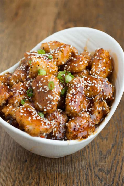 Place on the baking sheet, drizzle with a little oil and bake for 20 to 30 minutes or until cooked through. Baked Sesame Chicken - Oh Sweet Basil
