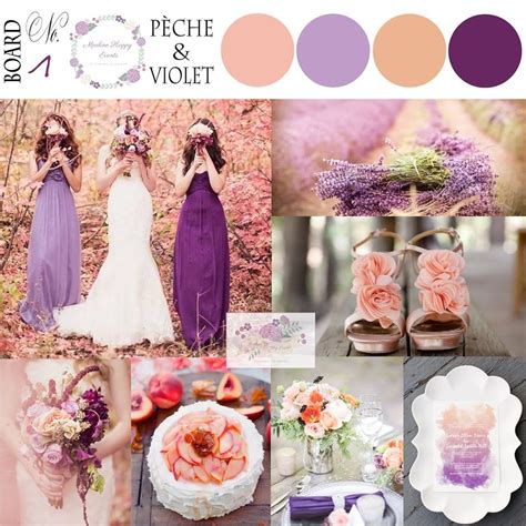 Inspiration Mariage Pèche Et Violet Peach And Plum Wedding