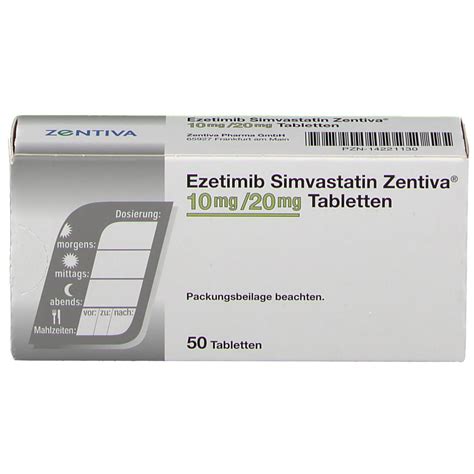 Ezetimib Simvastatin Zentiva Mg Mg St Shop Apotheke Com