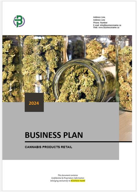 Cannabis Cultivation Business Plan Business Plan Templates Canada