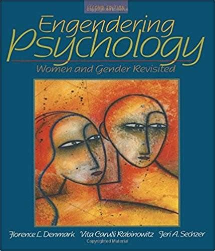Engendering Psychology Women And Gender Revisited 2nd Edition Isbn 9780205404568
