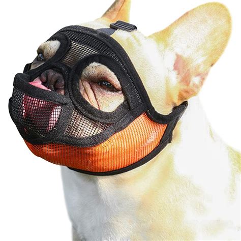 Buy Yuesen Short Snout Dog Muzzle Adjustable Breathable Mesh Bulldog