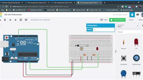 Interface With Arduino Led With Photoresistor Experiment Youtube