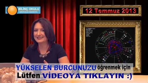 AKREP Burcu 12 Temmuz 2013 Astrolog DEMET BALTACI Dailymotion Video