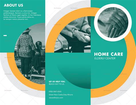 Home Care Brochure Design Template In Psd Word Publisher Illustrator