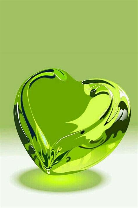 Green Heart Heart Wallpaper Green Wallpaper Green Aesthetic