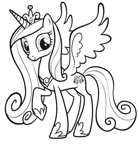 My little pony princess coloring pages at getdrawings com. Princess cadence | Horse coloring pages, Pony drawing, My ...