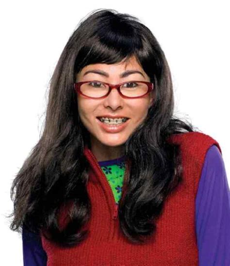 Im Beautiful Black Wig Ugly Betty Set Glasses Braces Nerd Dork Costume