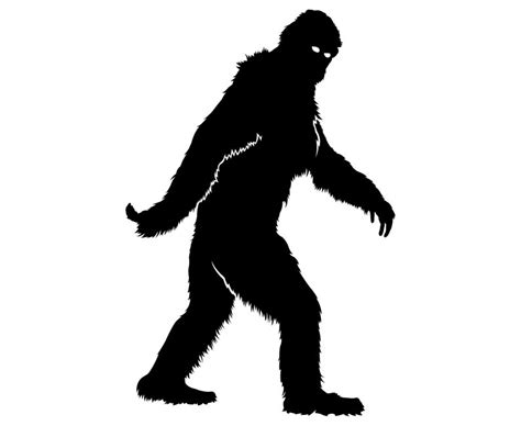 Bigfoot Silhouette Vector At Collection Of Bigfoot