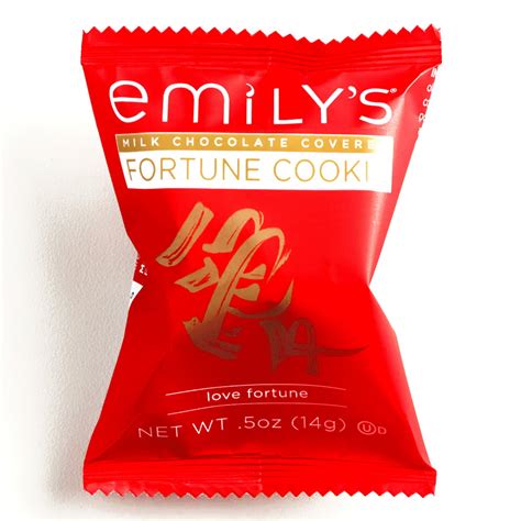 Emilys Milk Chocolate Fortune Cookies Singles 5 Oz 3 Items Per Order