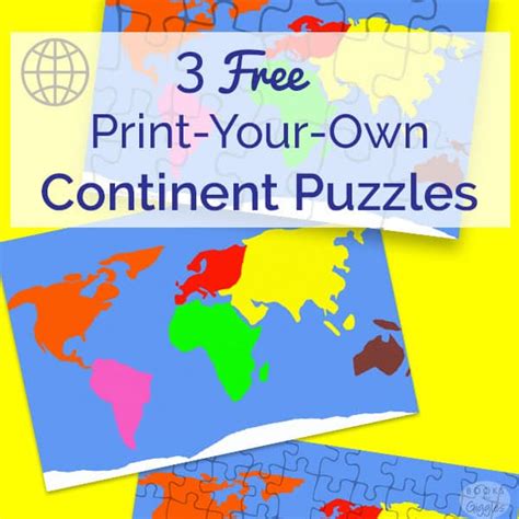 3 Free Puzzles To Make Learning The Continents Fun