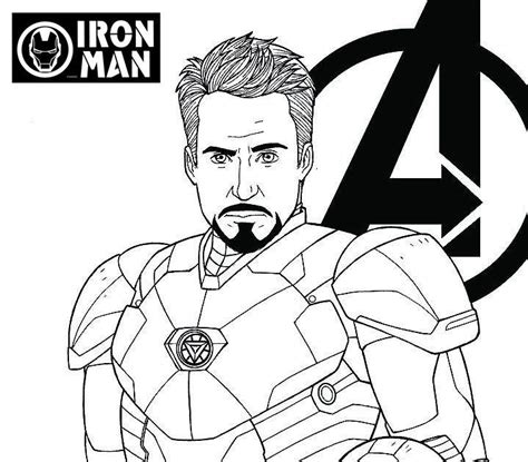 Avengers Endgame Coloring Pages Iron Man - Sarah Robert's Coloring Pages