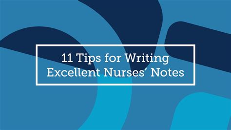 11 Tips For Writing Excellent Nurses Notes Youtube