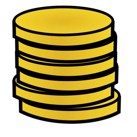 Stack Of Gold Coins Vector Free Svg