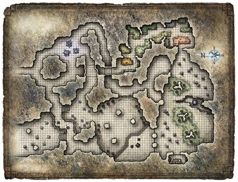 Goblin Cave Battle Map Goblin Cave X Cave Map Battlemaps In Map A Cave