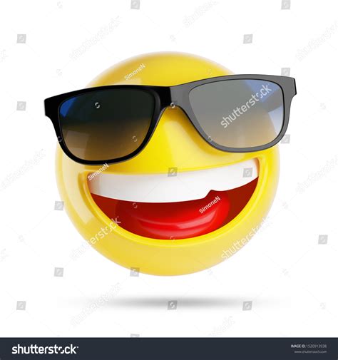 Smiling Cool Emoji Sunglasses Emojis Icons стоковая иллюстрация